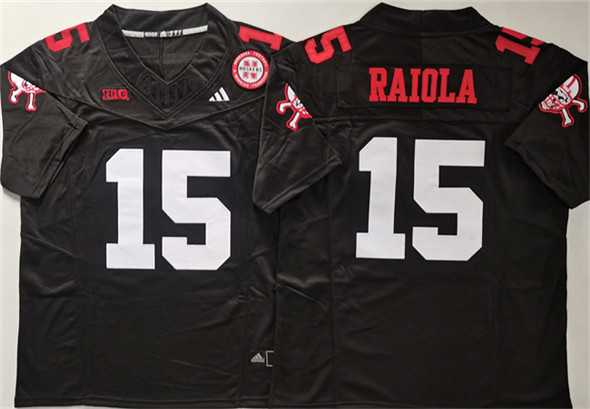 Men%27s Nebraska Cornhuskers #15 Dylan Raiola Black F.U.S.E. With Patch Vapor Limited Stitched Jersey->iowa hawkeyes->NCAA Jersey